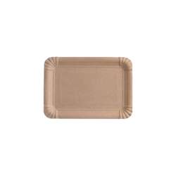 Papieren borden – rechthoekig 16 x 23 cm – bruin – 1000 stuks