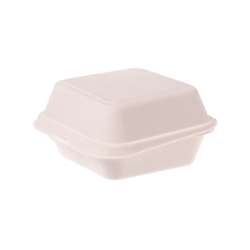 Cajas de hamburguesas de bagazo - 216 x 210 x 103 mm - 200 pzas.