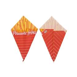 French Fry Pointed Snack Bag – 250 g, 23 cm – 1000 pcs.
