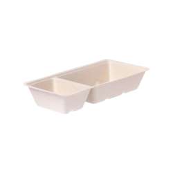 Bagasse-Snackschalen (Zuckerrohr) – 20,3 x 9,7 x 3,6 cm – 800 St.
