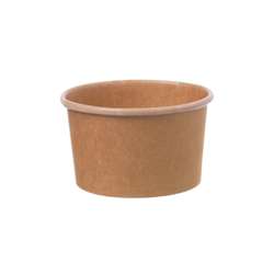 Pots à glace 150 ml – Marron – Lot de 1000