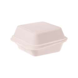 Bagasse hamburgerdoosjes – 157 x 150 x 80 mm – 500 stuks