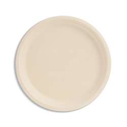 Houtvezel borden – rond 26 cm – wit – 400 stuks
