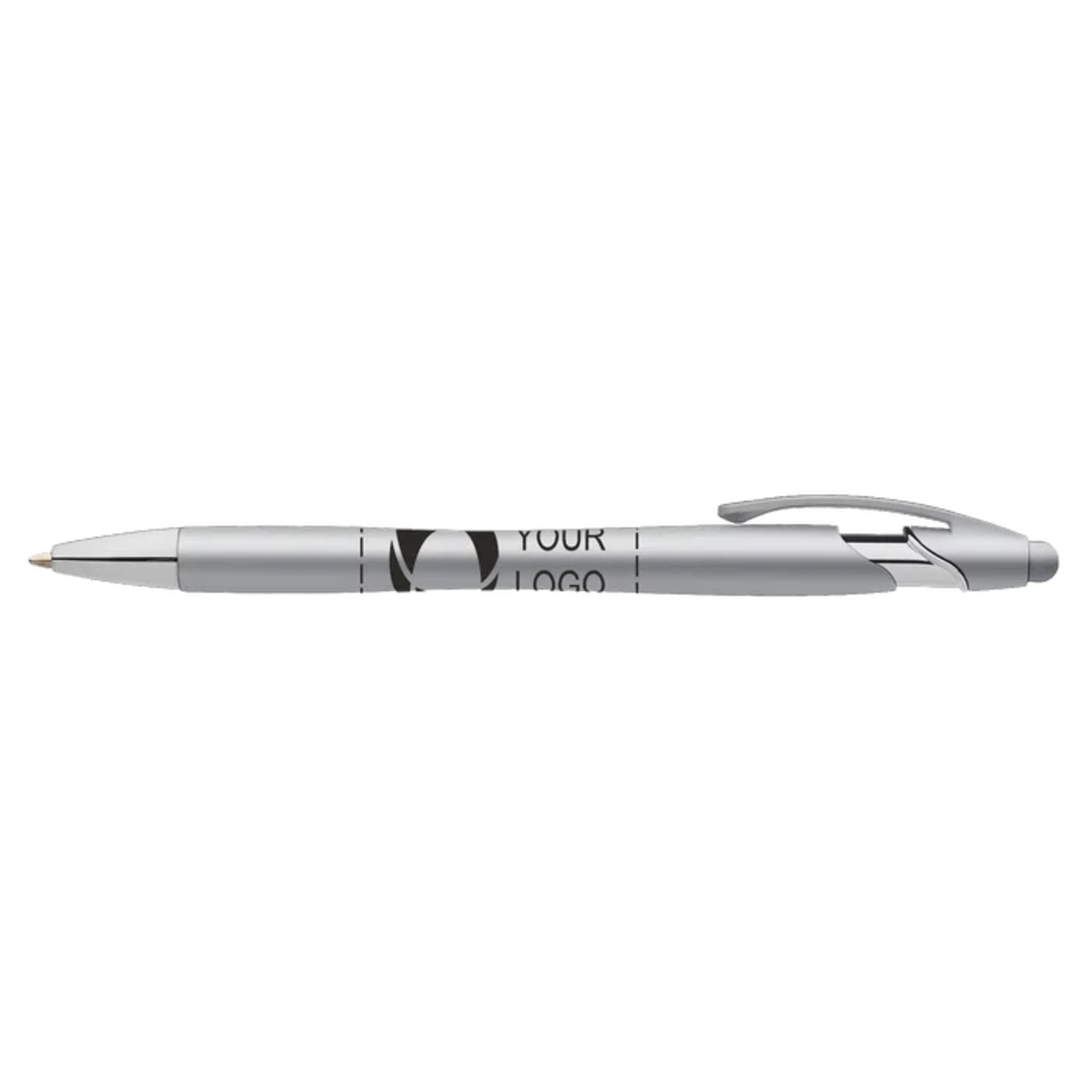Monochrome Metallic Stylus Ballpoint Pen