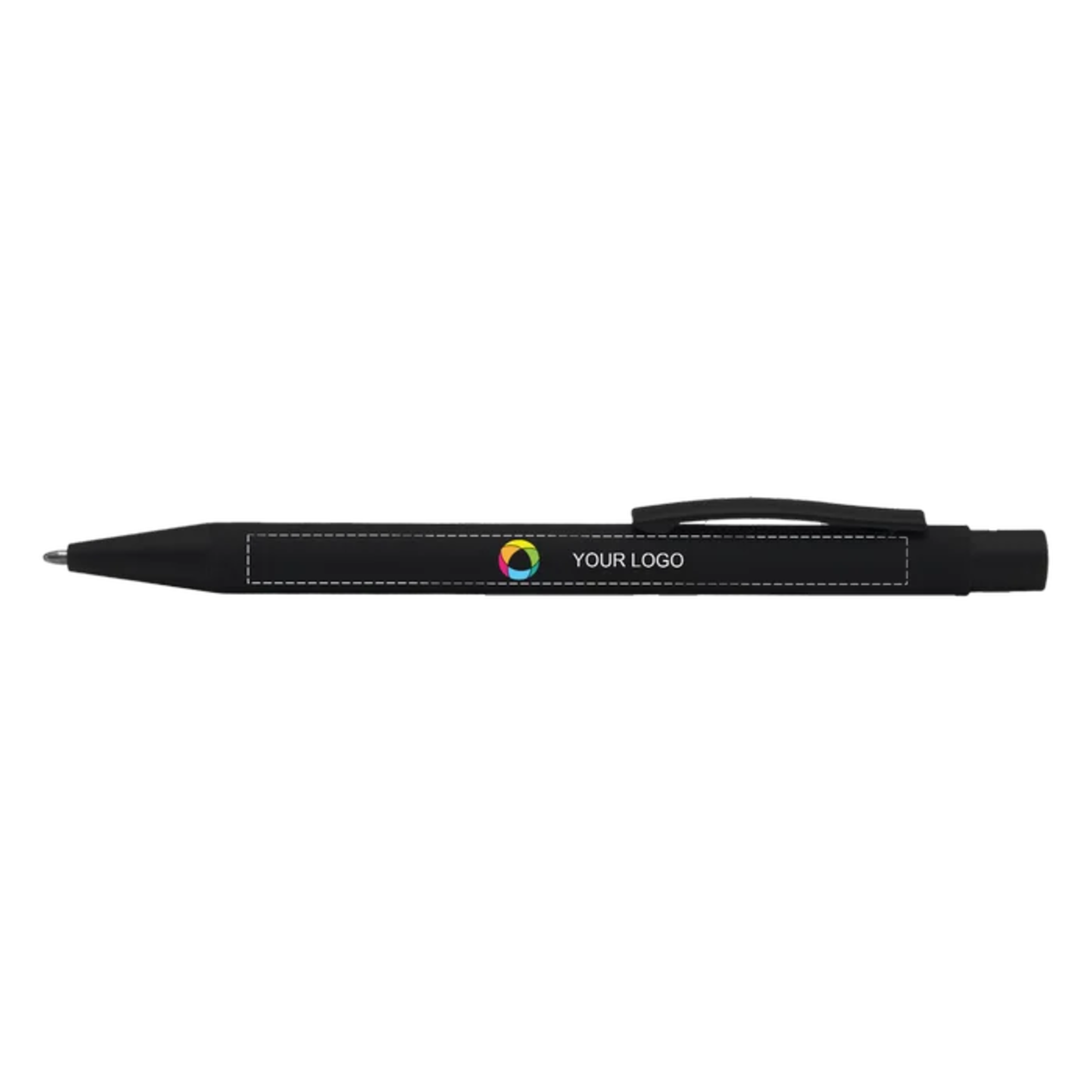 Signity All Black Special Edition Pen with Blue Ink and Full-Colour Print