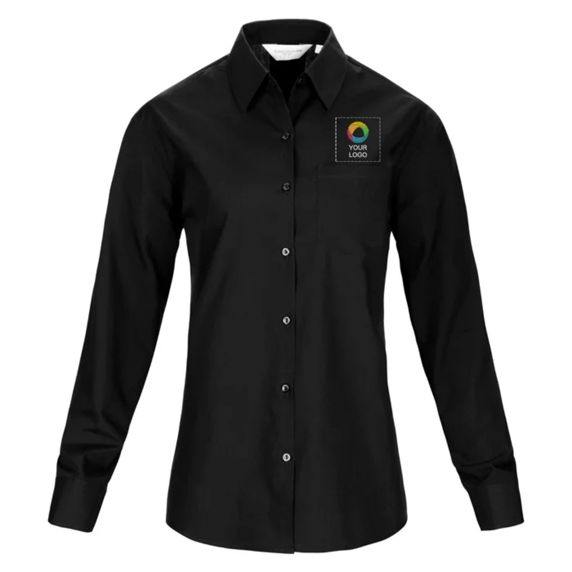 Russell™ Ladies Long Sleeve Polycotton Poplin Shirt