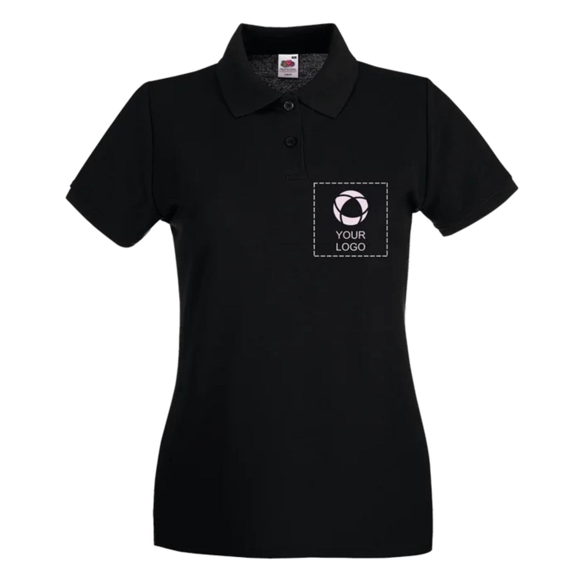 Premium polo shirt from Fruit of the Loom® for women, 100% cotton