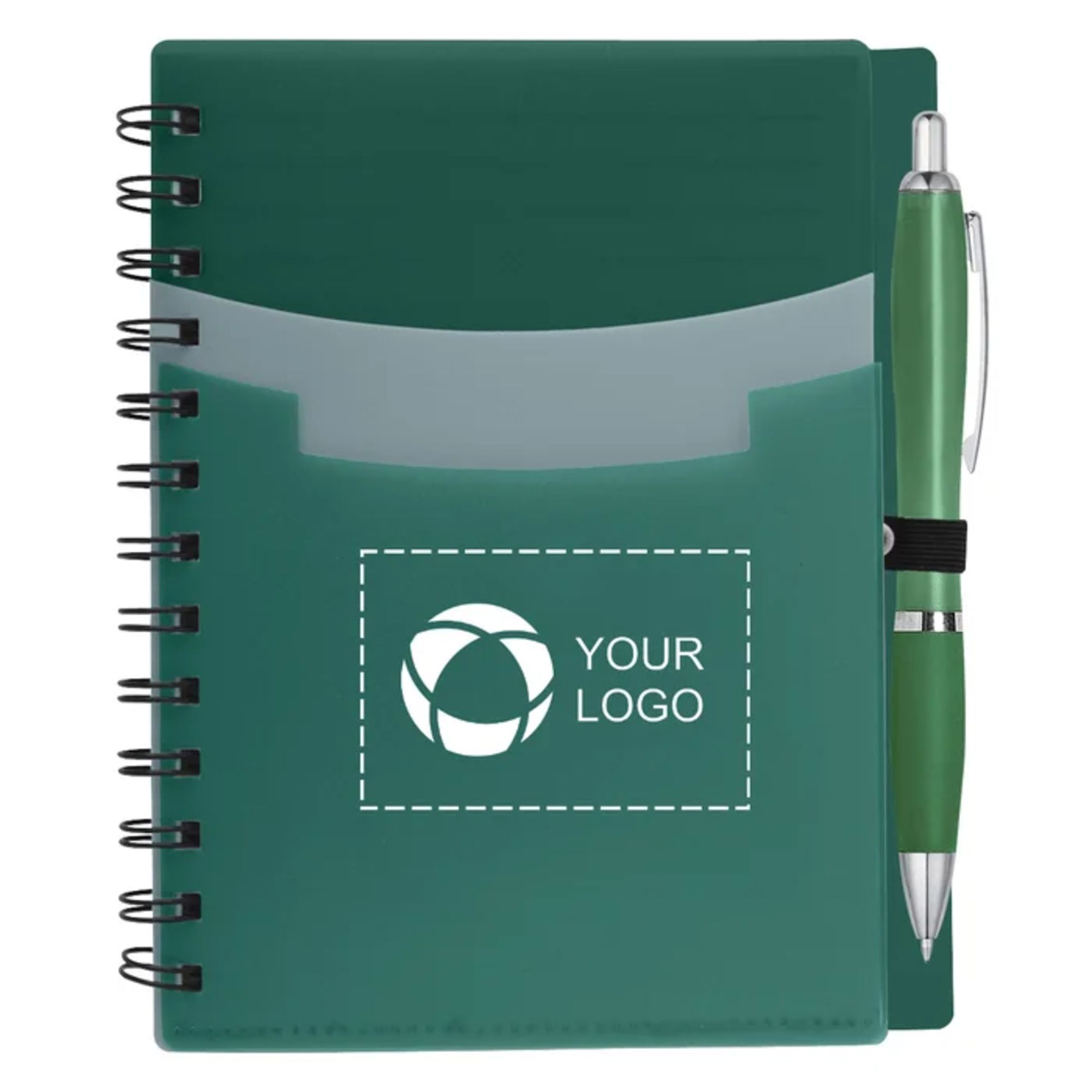 Tri-Pocket Notebook & Satin Pen