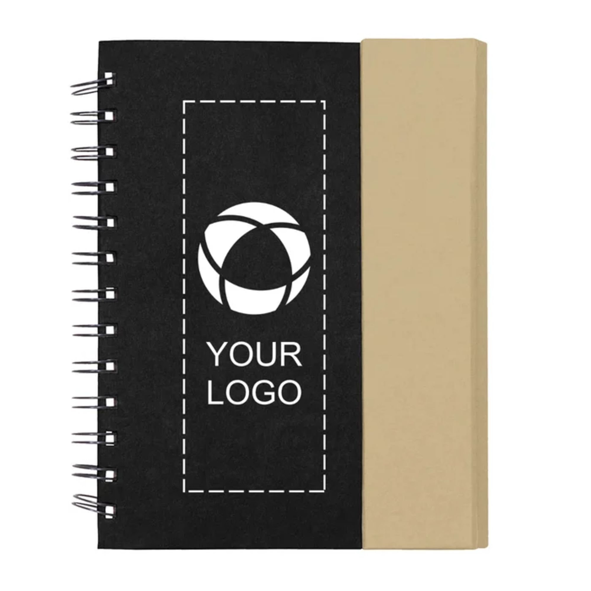 Spiral Notebook with Sticky Notes & Pen