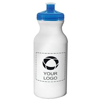 Custom Water Bottles - 20 oz. Plastic Sports and Bike Bottle-Blank