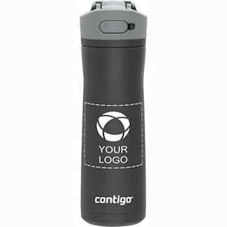 Contigo Cortland Chill 2.0 Stainless Steel Water Bottle, 24oz Licorice