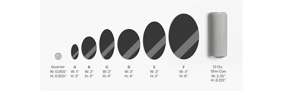 Oval Packaging Labels