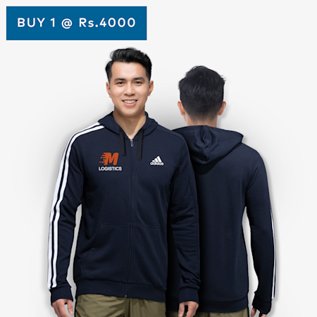Adidas Embroidered Hooded Jackets