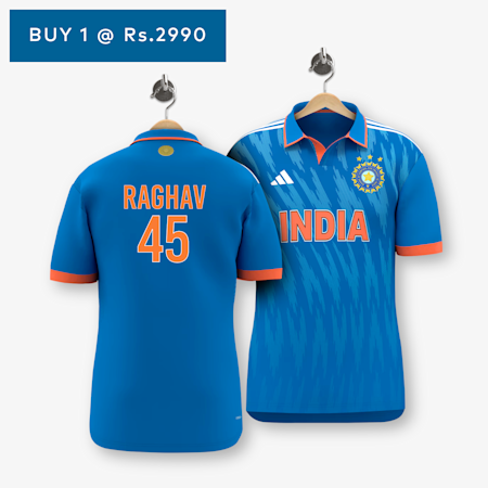 Adidas® Official India Cricket ODI Replica Jersey