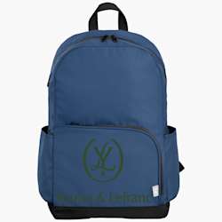 Mochila para portátil Amelia com fecho de correr dourado