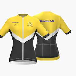 Camisola de ciclismo totalmente personalizável para mulher