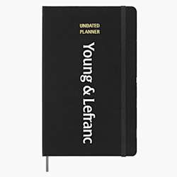 Agenda Moleskine® de capa dura e sem data