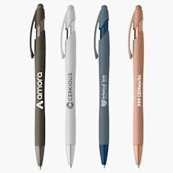 Caneta esferográfica stylus metalizada monocromática Evola