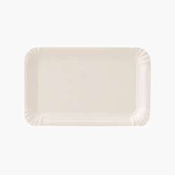 Pratos de papel – Retangulares 9 cm x 15 cm – Branco – 3000 uni.