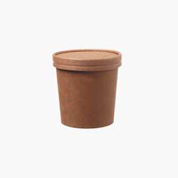Tigelas de sopa FSC® 230 ml – Castanho – 500 uni.