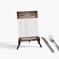 Placas de menu