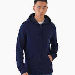 Sweatshirt unissexo B&C com fecho completo e capuz