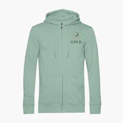 Sweatshirt unissexo B&C com fecho completo e capuz