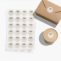Etiqueta para produtos em folhas