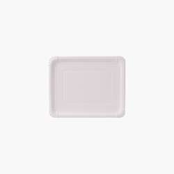 Pratos de papel – Retangulares 16 cm x 20 cm – Branco – 1000 uni.