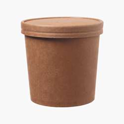 Tigelas de sopa FSC® 750 ml – Castanho – 500 uni.
