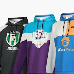 Sweatshirt com capuz performance totalmente personalizável para mulher