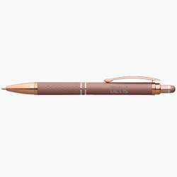 Caneta stylus de toque suave mineral com tinta preta