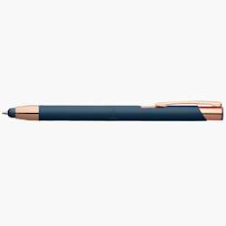 Caneta stylus de toque suave acetinada e policromática