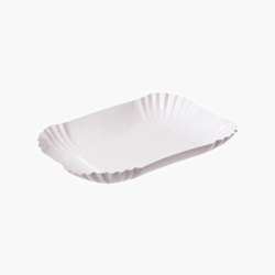 Bandeja de papel – 13 x 18 x 3 cm – Branco – 1000 uni.