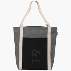 Tote bag em mistura de algodão reciclado fiado – 44 cm L x 40 cm A