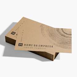 Cartões de visita em papel robusto