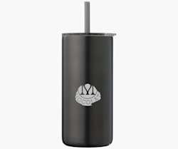 Tumbler Arctic de aço inoxidável reciclado com palhinha – 470 ml.