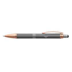 Caneta stylus de toque suave mineral com tinta preta