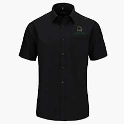 Camisa de manga curta em popelina de polialgodão Russell™