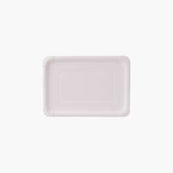 Pratos de papel – Retangulares 16 cm x 23 cm – Branco – 1000 uni.