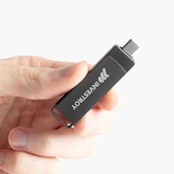 Pen USB 32 GB rotativa com dupla entrada