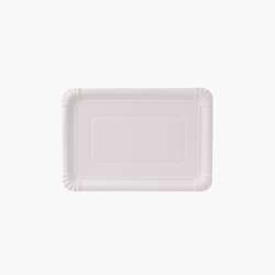 Pratos de papel – Retangulares 18 x 26 cm – Branco – 500 uni.