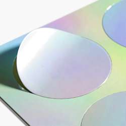 Folhas de autocolantes holográficos