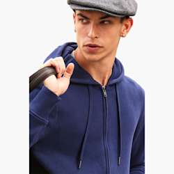 B&C King Sweatshirt com capuz e fecho completo