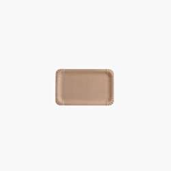 Pratos de papel FSC® com revestimento – Retangulares 10 x 16 cm – Castanho – 2000 uni.