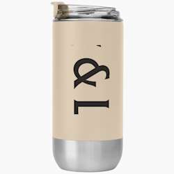 Copo de dupla parede em aço inoxidável reciclado – 475 ml