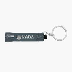 Lanterna metálica com porta-chaves e 3 LED
