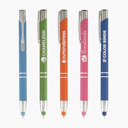 Caneta esferográfica Stylus Soft-Touch Brights – Tinta Preta