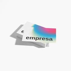Cartões de visita de tipografia