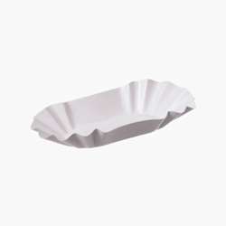 Bandeja de papel – 8 x 14,5 x 2,5 cm – Branco – 2000 uni.
